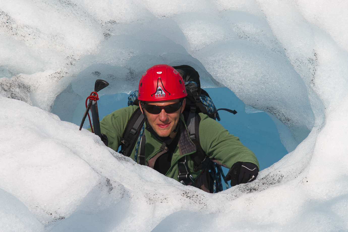 Enjoyment while exploring glacial features