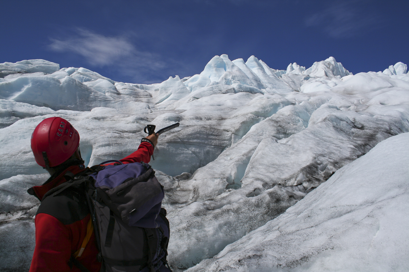 The blue ice of Svellnosbreen