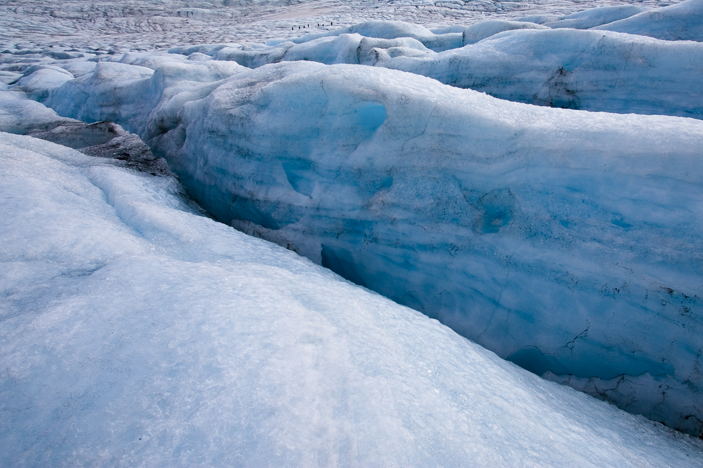 Blue ice formations