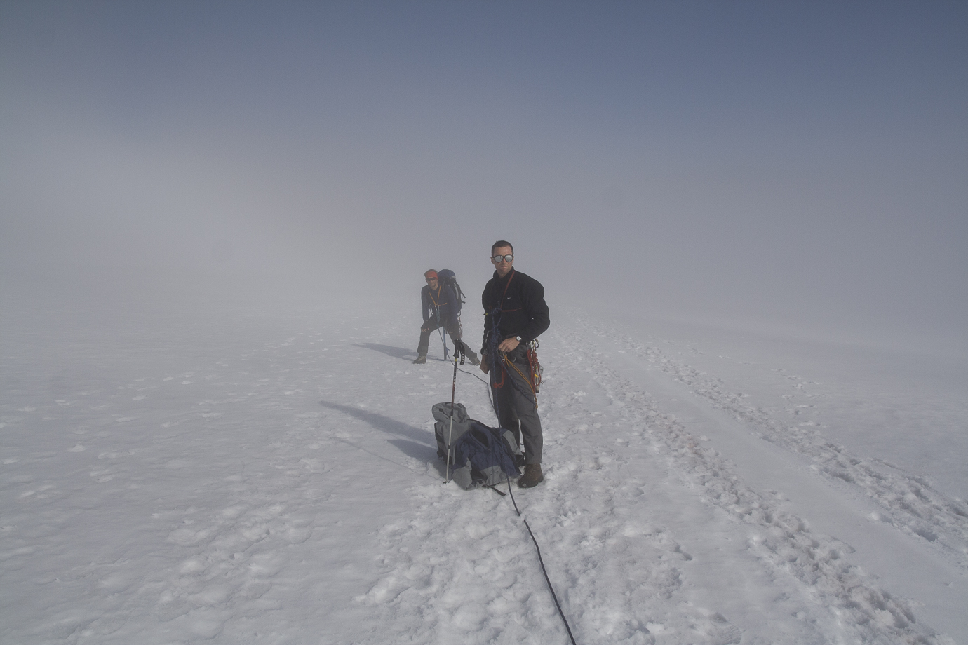 Mist on Styggebrean below Galdhøpiggen